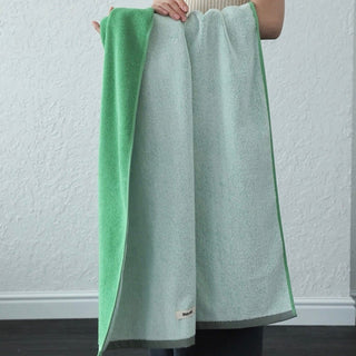 Two-tone solid color bath towel 100% combed cotton absorbent large size towel blanket