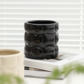 Square Bumpy Ceramic Pot Cover