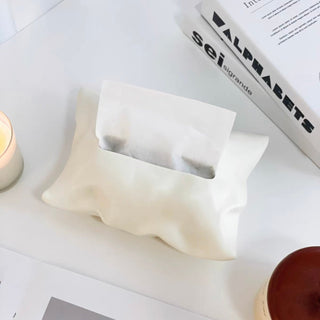 Pillow motif ceramic tissue case