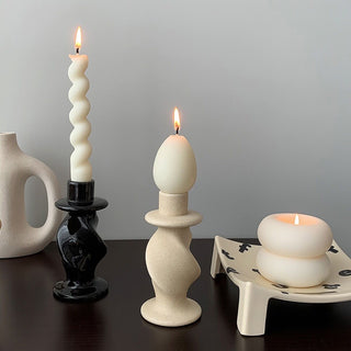 Ceramic Twist Candle Holder