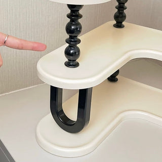 Monochrome Three-tier storage corner rack Cosmetics Perfume storage Display rack