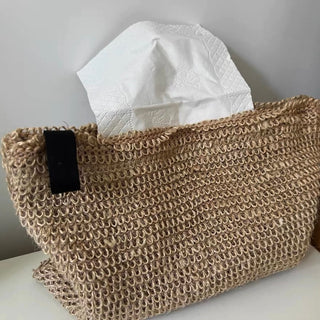 Linen Natural Tissue Case  Tissue Cover Hanging Type