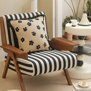 Straw material Flower fringe cushion cover 45 x 45 cm