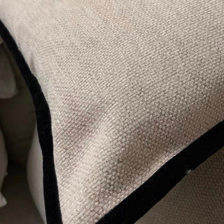 Piping Linen-like Cushion Cover  45 x 45 cm