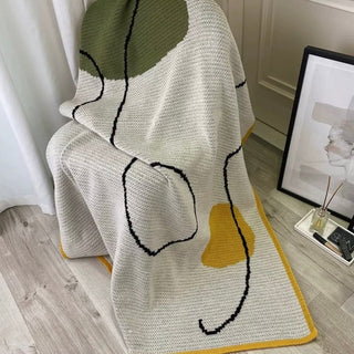Nuance Wave Design Knit Blanket 120 x 160 cm Lap Blanket