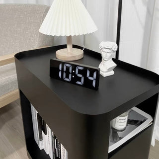Caster-equipped 30cm wide iron storage wagonin  side table