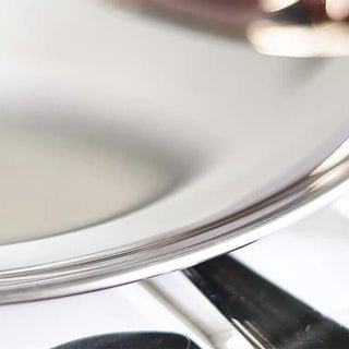 Stainless steel three-tier accessory tray display