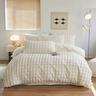 Fluffy and soft duvet cover set bed cover bedding cover