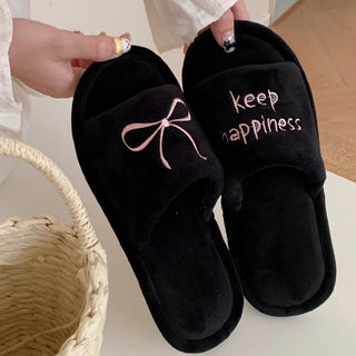 Ribbon embroidered design room shoes  3 sizes indoor slippers.