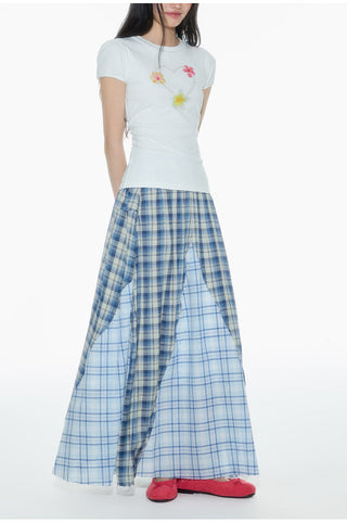 [OTR] plaid A-line skirt