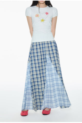 [OTR] plaid A-line skirt