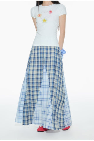 [OTR] plaid A-line skirt