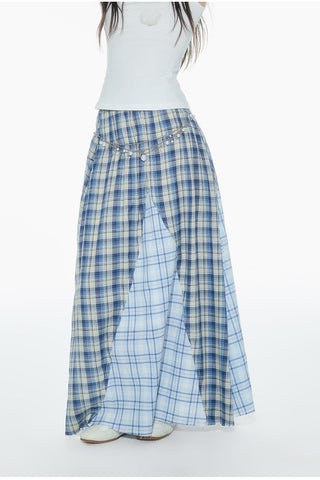 [OTR] plaid A-line skirt