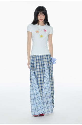 [OTR] plaid A-line skirt