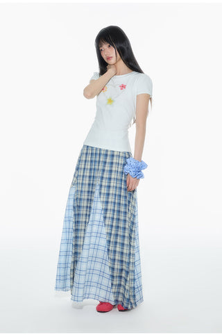 [OTR] plaid A-line skirt
