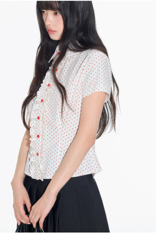 [OTR] polka dot shirt