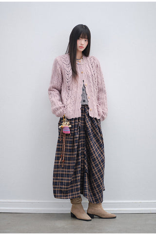 [OTR] pink knit cardigan