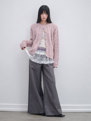 [OTR] pink knit cardigan