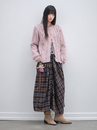 [OTR] pink knit cardigan