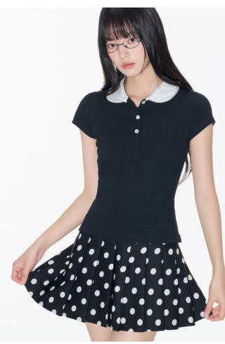 [OTR] contrast polo shirt