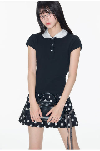 [OTR] contrast polo shirt