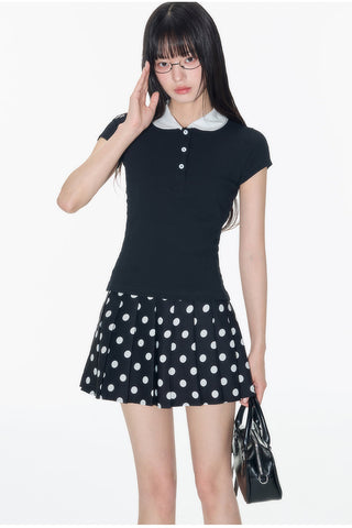 [OTR] contrast polo shirt
