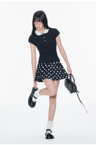 [OTR] contrast polo shirt