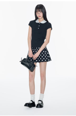 [OTR] contrast polo shirt