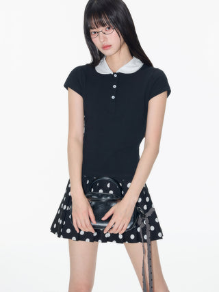[OTR] contrast polo shirt