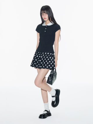 [OTR] contrast polo shirt