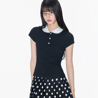 [OTR] contrast polo shirt