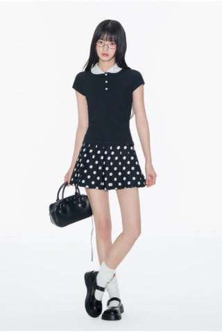 [OTR] polka dot skirt