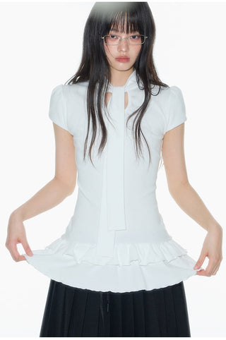 [OTR] puffed sleeve tee