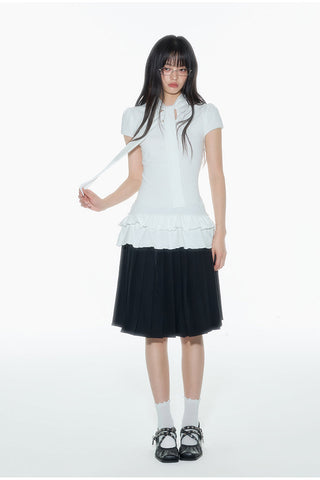 [OTR] puffed sleeve tee