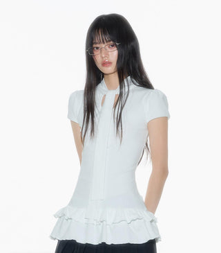 [OTR] puffed sleeve tee
