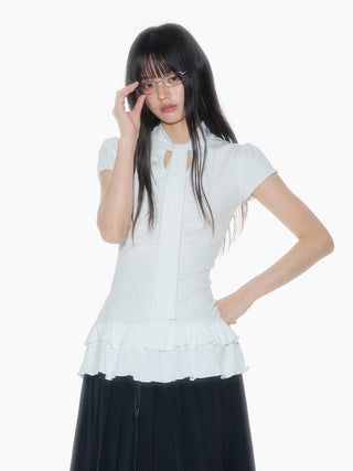 [OTR] puffed sleeve tee