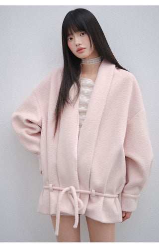 [OTR] pink lace coat
