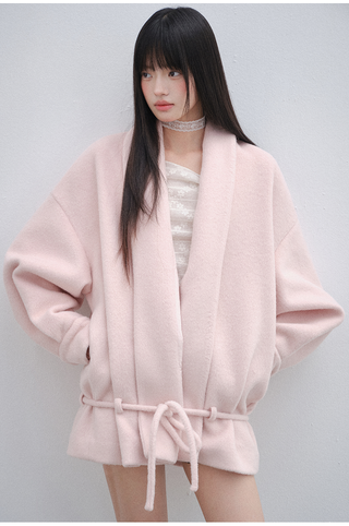[OTR] pink lace coat