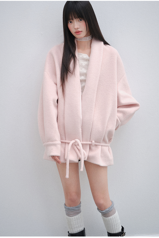 [OTR] pink lace coat