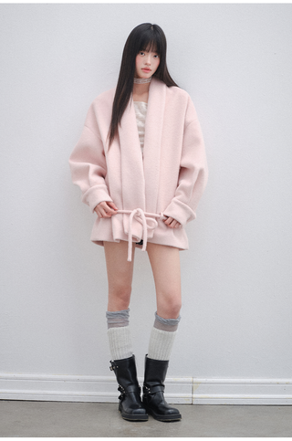 [OTR] pink lace coat