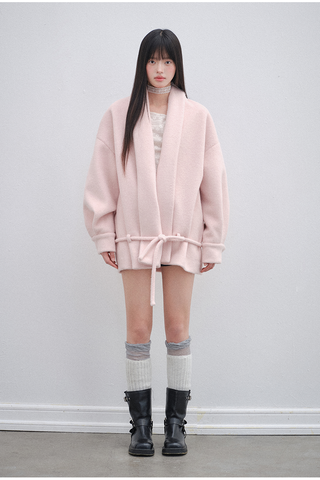 [OTR] pink lace coat
