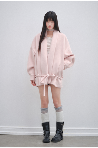 [OTR] pink lace coat