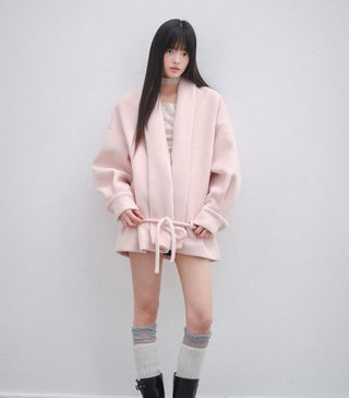 [OTR] pink lace coat