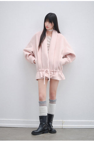 [OTR] pink lace coat