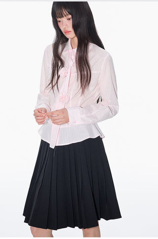 [OTR] bow striped shirt