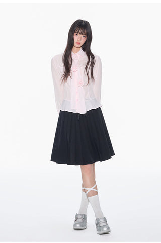 [OTR] bow striped shirt