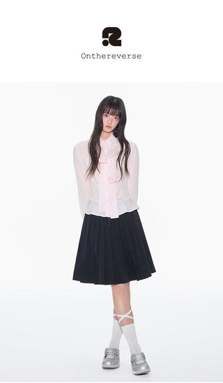 [OTR] bow striped shirt