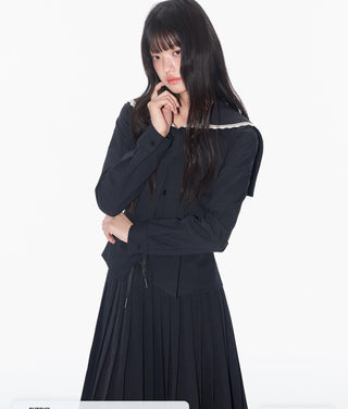 [OTR] sailor collar shirt