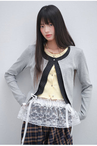 [OTR] polka dot cardigan