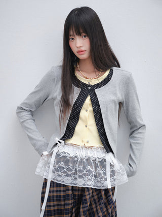 [OTR] polka dot cardigan